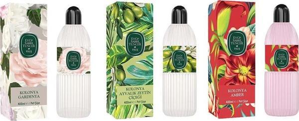 Eyüp Sabri Tuncer Kolonya Gardenya, Ayvalık Zeytin Çiçeği ve Amber Pet Şişe 400 ml - Image 1