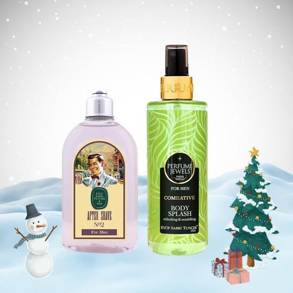 Eyüp Sabri Tuncer Yılbaşı Paketi Erkek Body Splash Combative 250 ml ve Tıraş Kolonyası No:2 - Image 1