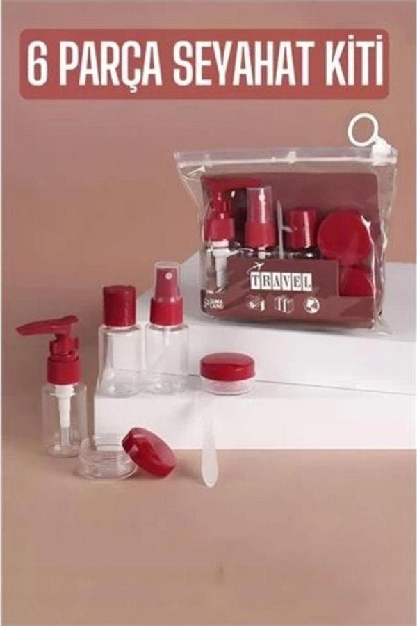 Modacar Seyahat Kiti Boş Şişe Seyahat Seti 6 Parça - Image 1