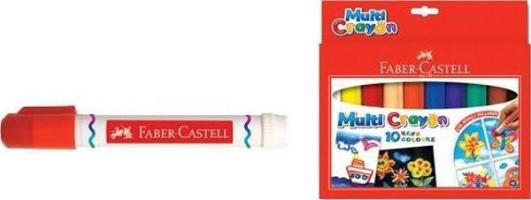 Faber-Castell Mum Pastel Boya Multi Crayon Karton Kutu Yuvarlak 10 LU 5281 112010 - Image 1