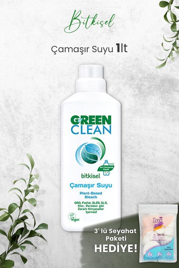 U Green Clean Bitkisel Çamaşır Suyu 1 L ve Hediyeli - Image 1