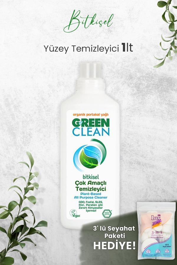 U Green Clean Çok Amaçlı Yüzey Temizleyici Portakallı 1 Litre ve Hediyeli - Image 1