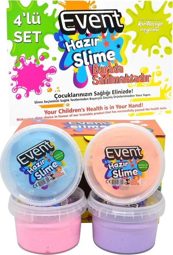 Bambapaw Özel Kutulu 4 Renk 180 Gr Hazır Slime Ce Belgeli Kaliteli Ürün Ele Yapışmaz - Image 1