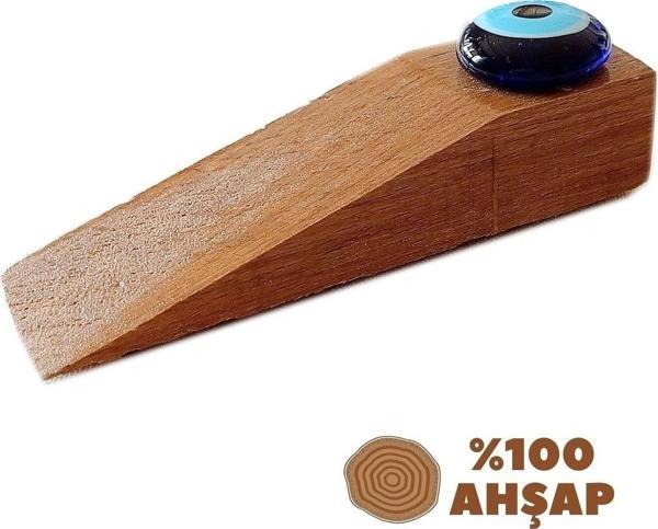 Homecare Westgard Nazar Boncuğu Kahverengi Ahşap Kapı Stoperi 717164 - Image 1
