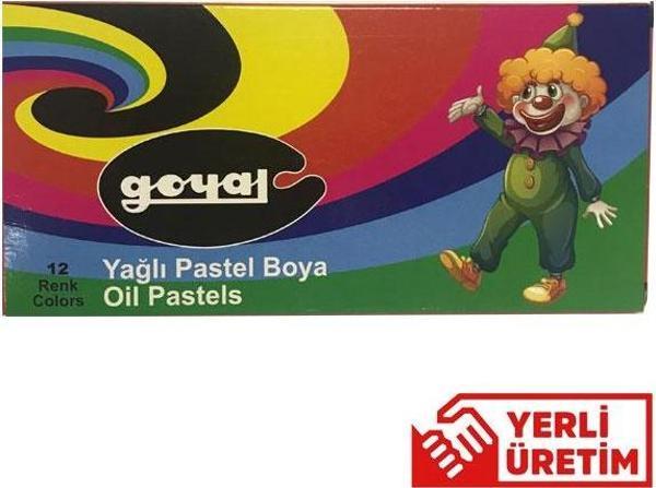 Goyal Pastel Boya Karton 12 Renk Köşeli PTL-112 - Image 1