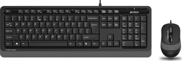 A4Tech F1010 Q Usb Gri Fn- mm Klv+Optik Mouse Set - Image 1