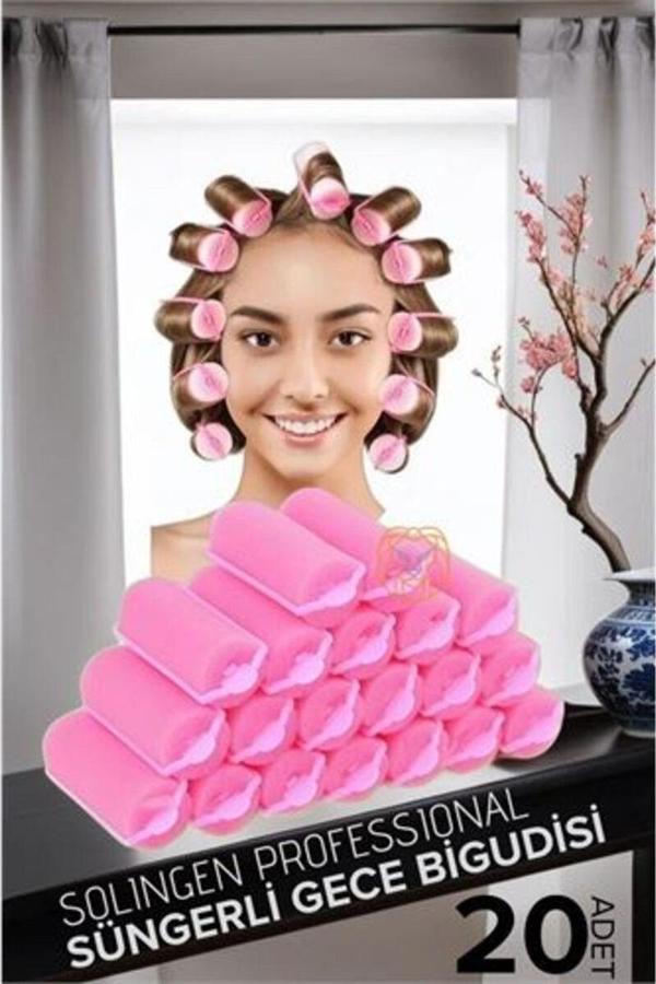 Modacar Süngerli Gece Bigudisi 3 Cm 20 Adet Solingen Professional - Image 1
