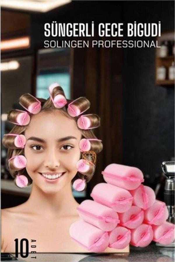 Modacar Süngerli Gece Bigudisi 3 Cm 10 Adet Solingen Professional - Image 1