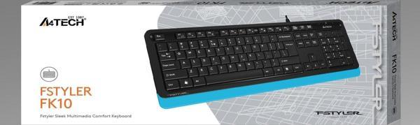 A4Tech Fk10 Q Usb Fsytyler Mavi Tr Fn-Multimedya Klavye - Image 1