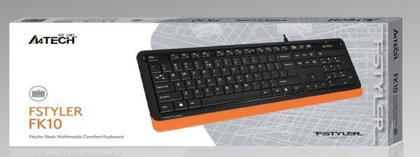 A4Tech Fk10 Q Usb Fsytyler Turuncu Tr Fn- mm edya Klavye - Image 1