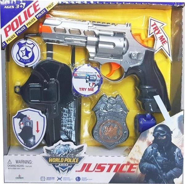 Ctoy Kutulu Rozetli Ve Kılıflı Polis Silah Seti - Image 1