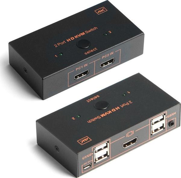Dark DK-AC-KVMHD01 2x HDMI 4x USB KVM SWITCH 4K-30 Hz - Image 1