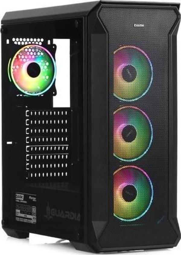Dark GUARDIAN PRO 4x12cm Adreslenebilir RGB Fan USB3.0 T-Glass ATX Oyuncu Kasası - Image 1