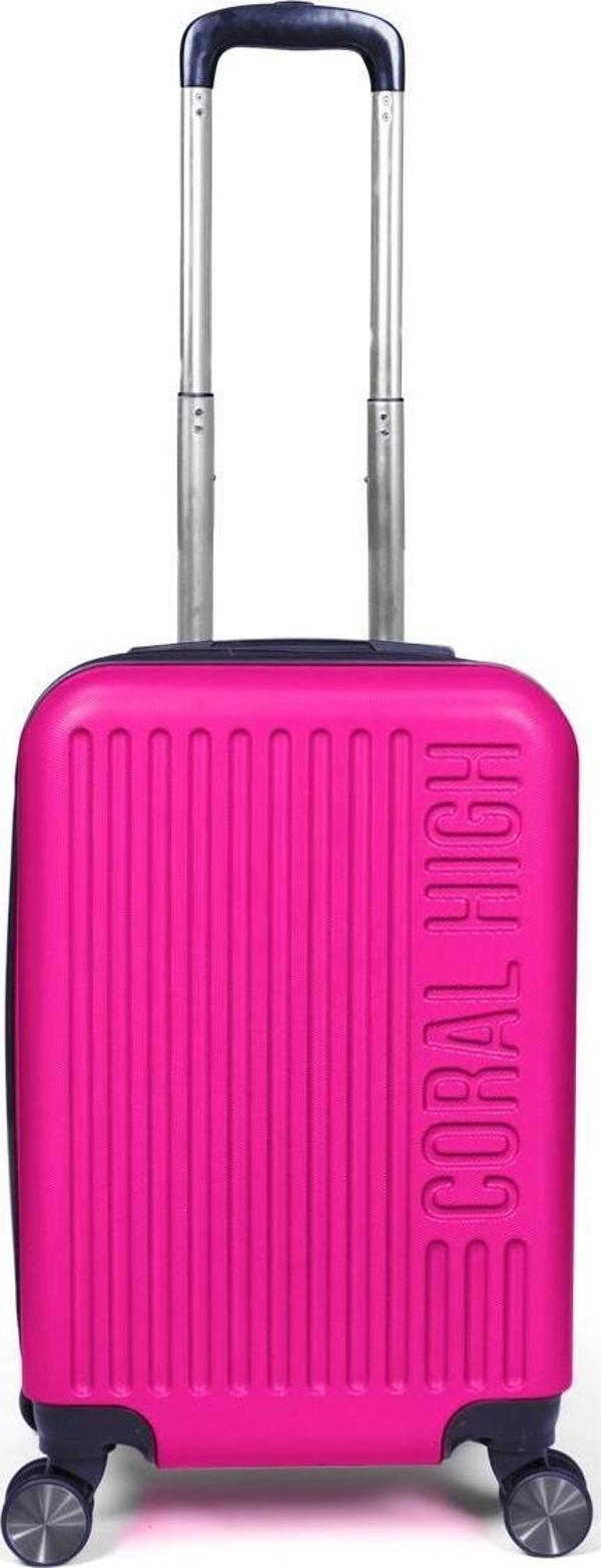 Coral High ABS Pembe Küçük Boy Valiz 16416 - Image 1