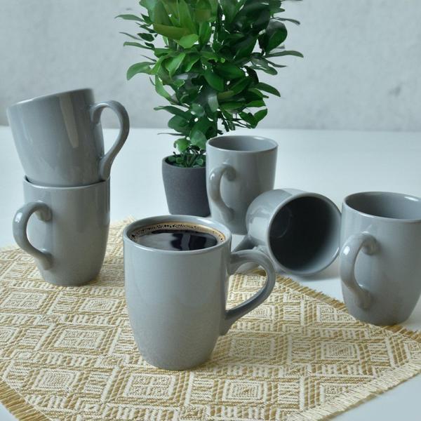 Keramika Gri Alfa Kupa 11 Cm 6 Adet 638 - Image 1