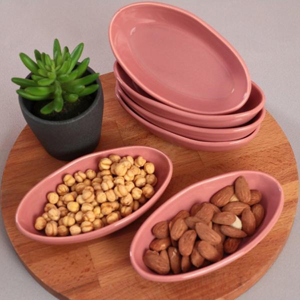 Keramika Gül Kurusu Deniz Çerezlik/Sosluk 14 Cm 6 Adet - Image 1