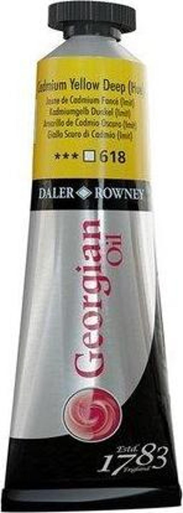 Daler Rowney Georgian Yağlı Boya Goc 38 ml Cad Yellow Deep (Hue) 111014618 - Image 1