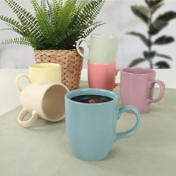 Keramika Mix Soft Bulut Kupa 9 Cm 6 Adet 110/550 - Image 1