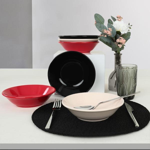 Keramika Noble Hitit Yemek Tabağı 18 Cm 6 Adet 030/650 - Image 1