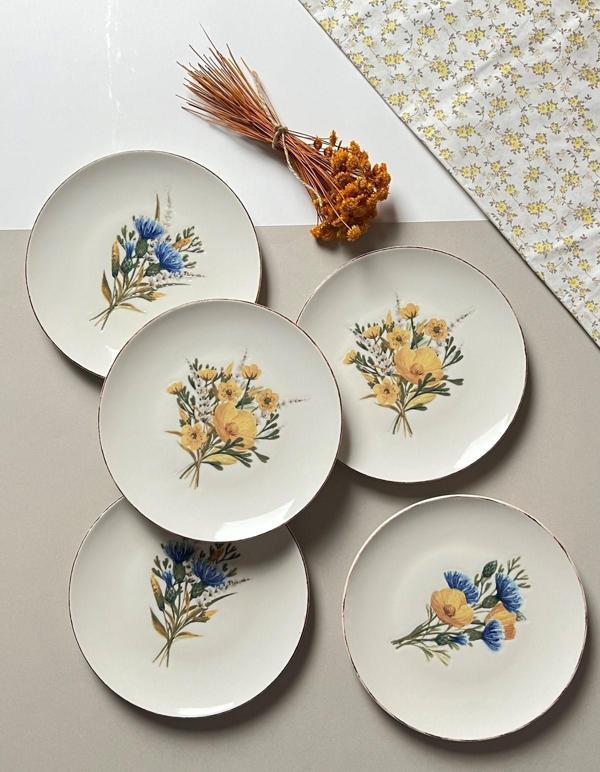 Porser Lily Tuval Pasta Takımı 21cm 6 kişilik 6 Parça TVL6PTPRS1062 - Image 1