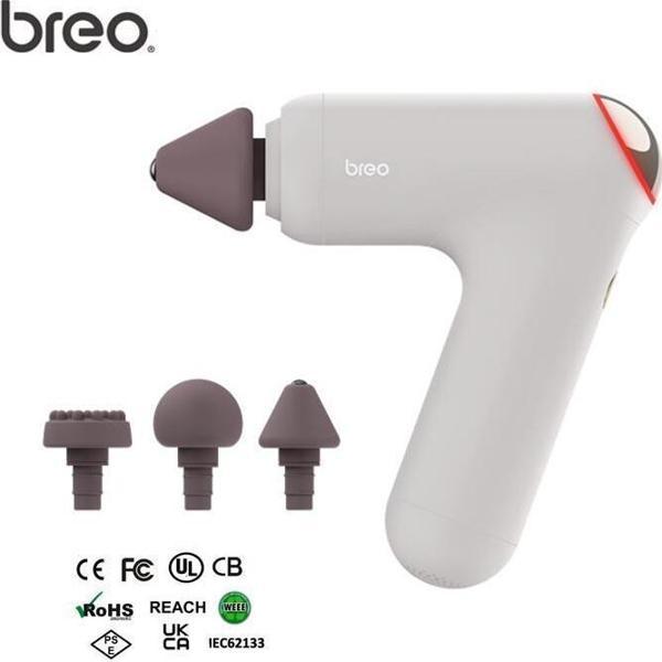 Breo Massage Gun M0220 - Isı Terapili, Fırçasız Motorlu ve Taşınabilir Derin Doku Masaj Tabancası - Image 1