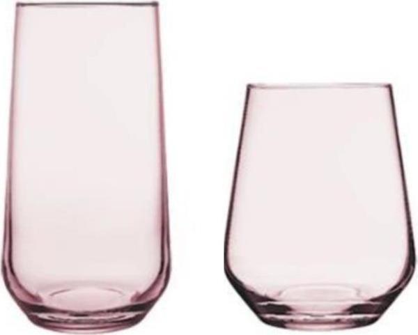 Paşabahçe allegra su bardak takımı - su bardağı seti 12 prç.pembe - Image 1