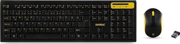 Everest KM-5535 Usb Multi Media Kablosuz Q Standart Klavye + Mouse Set - Image 1