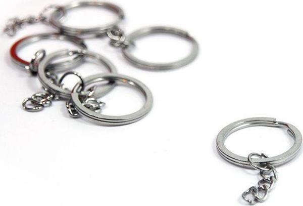 Anahtarlık Halkası Zincirli  5 Cm (50 Adet) - Image 1