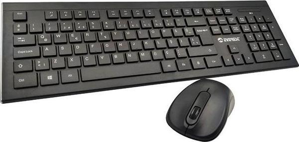 Everest KM-9675 Siyah Kablosuz 1600dpi Q Standart Klavye + Mouse Set - Image 1