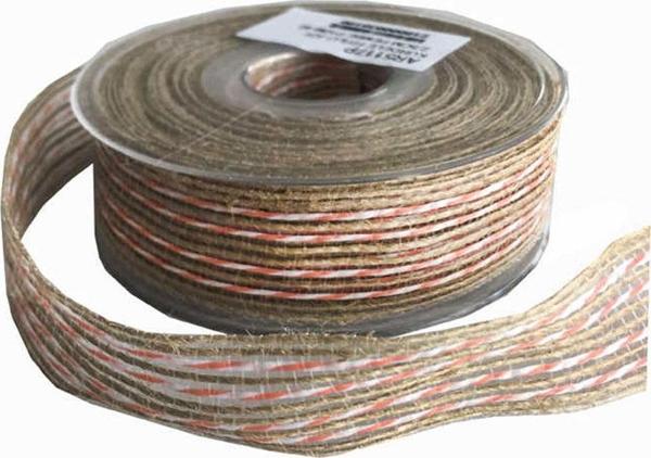 Kanaviçe Kurdele Kenarı Fitilli 2.5 CM  (10 Metre)  Pembe - Image 1