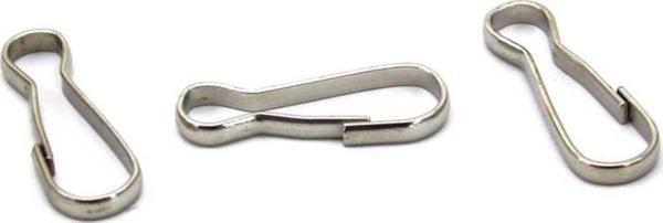 Kapalı Kanca  Kaplamalı  8X22 MM (50 Adet)  Gümüş - Image 1