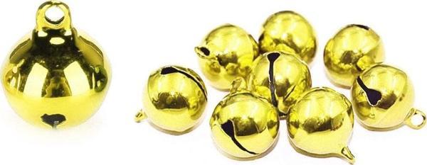 Metal Çıngırak Zil  1 CM (50 Adet)  Gold - Image 1