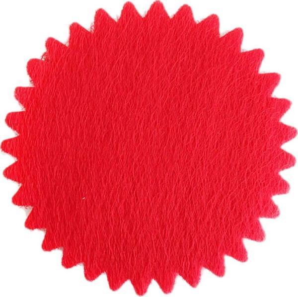 Organze Hazır Kesilmiş Yuvarlak Tül File Modeli 24 CM (100 Adet)  Kırmızı - Image 1