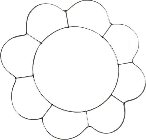 Metal Makrome Kalıbı Papatya  Model 40X40 CM - Image 1