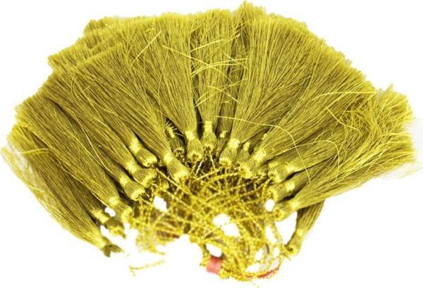 Püskül Simli Ve  Parlak (50 Adet)  Altın - Image 1