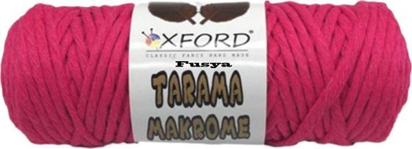 Taranabilir Makrome İpi Taranan Makrame Pamuk İpliği 5 MM 250 GR  Fuşya - Image 1