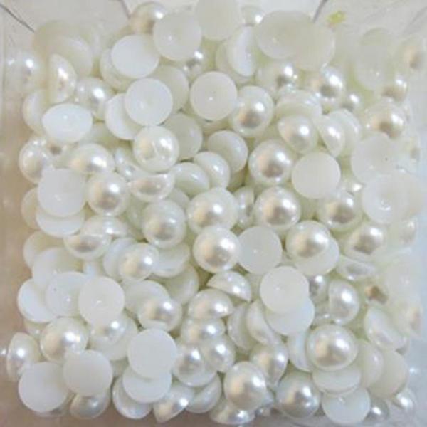 Yarım İncı Yuvarlak 8 Mm 250 Gr  Beyaz - Image 1
