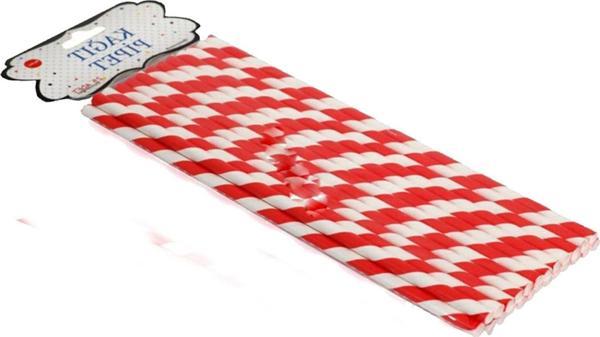 Pipet Kağıt Spiral Modeli (25 Adet)  Kırmızı - Image 1