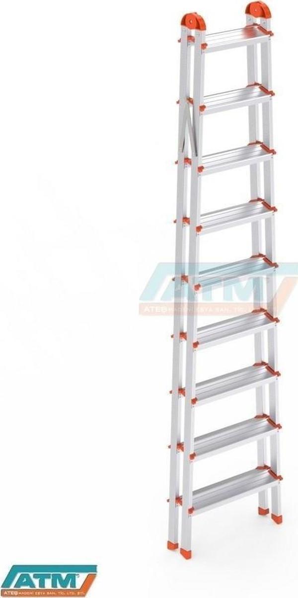 9+9 CLAS ALM ÇİFT ÇIKIŞLI MERDİVEN - Image 1