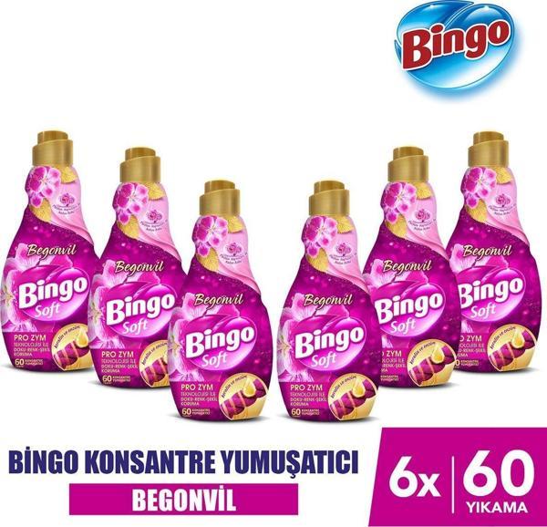  Soft Konsantre Çamaşır Yumuşatıcısı Begonvil 1440 ml X 6 Adet - Image 1