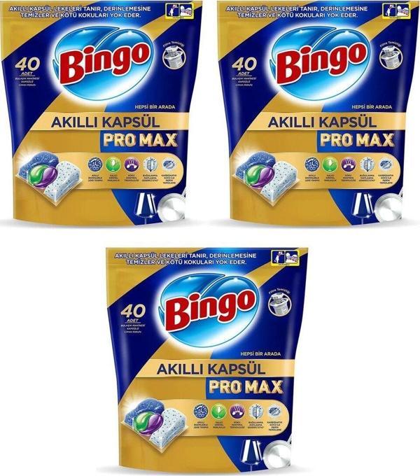 Akıllı Kapsül Pro Max Bulaşık Makinesi Tableti 40'lı x 3 Adet (120 Kapsül) - Image 1