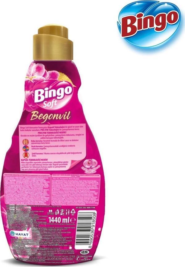 Bingo Konsantre Çamaşır Yumuşatıcısı Begonvil 1440 ml x 2 Adet - Image 1