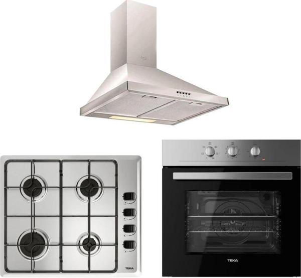 TEKA CHEF 1 INOX ANKASTRE SET ( HLX 640 İNOX OCAK - HE 715 SS FIRIN - DF 60 DAVLUMBAZ ) - Image 1