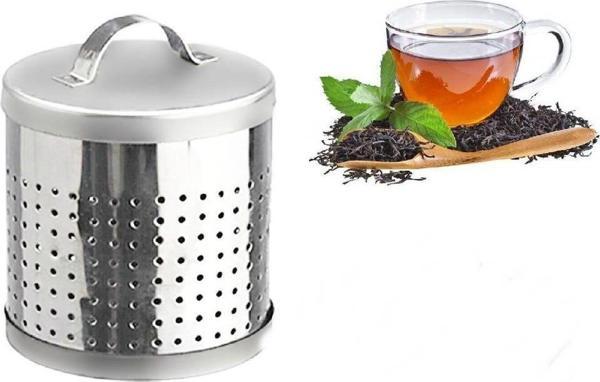 BüyükMetal Çay Demleme Süzgeci 7 cm Kafes Şeklinde Çay Demleme Kutusu Bitki Çayı Demleme Süzgeci  - Image 1