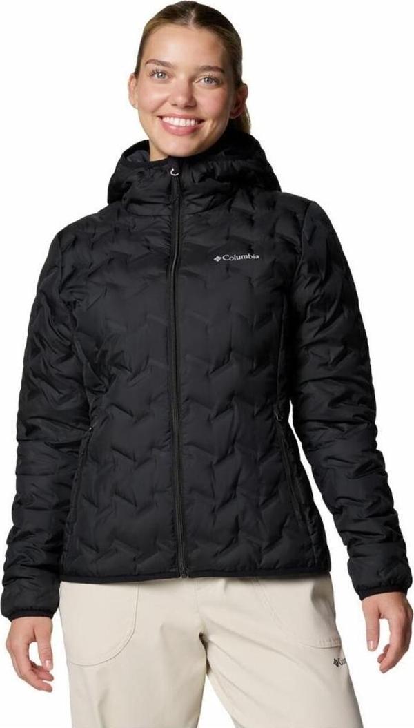 Columbia Wk2769 Delta Rıdge Iı Down Hooded Jacket Kadın Siyah Mont - Image 1
