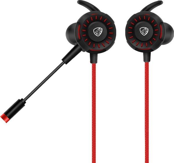 Hytech HY-GK1 3,5 Oyuncu Esnek Mikrofonlu Kırmızı Kulakiçi Kulaklık - Image 1