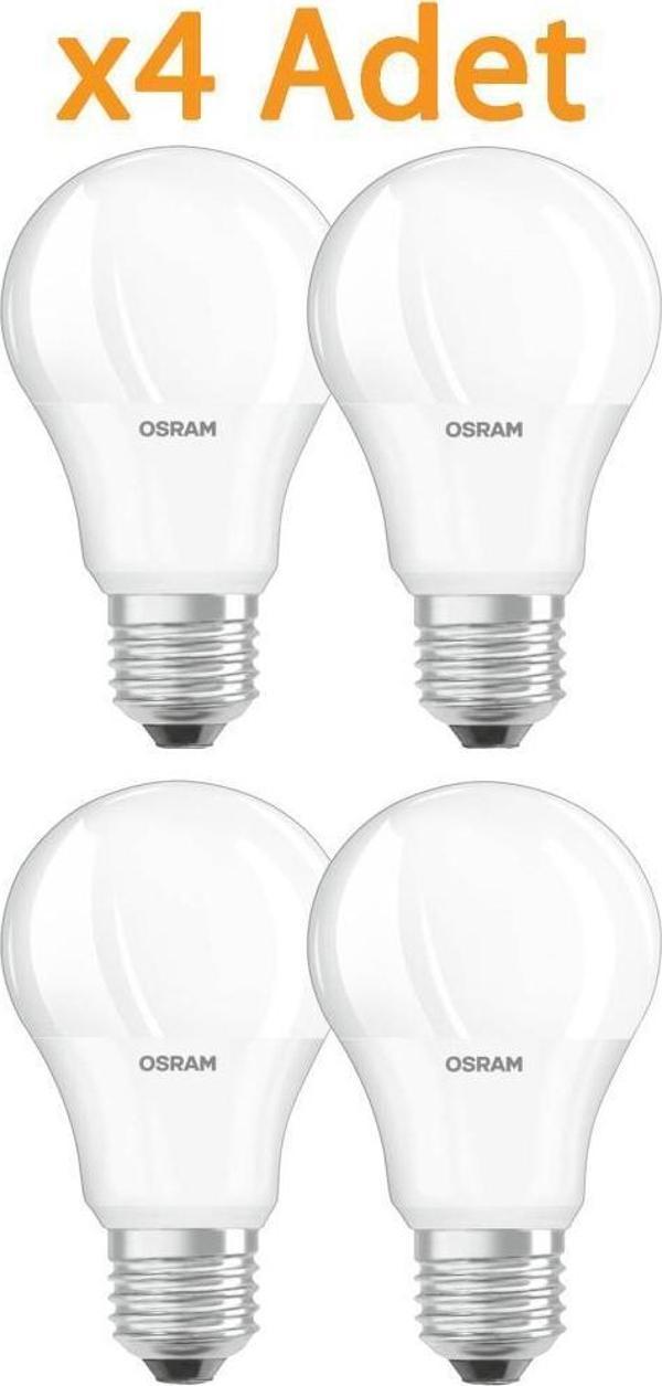 Osram 10W (75W) Led Ampul 2700K Sarı (4 Adet) E27 1055 Lümen - Image 1