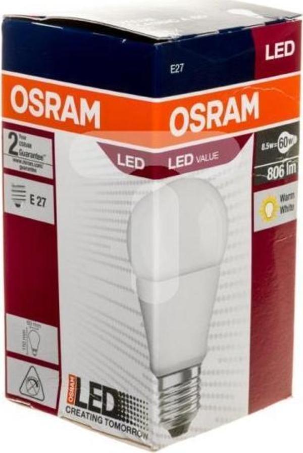 Osram 8,5W(60W) Led Ampul E27 2700K Sarı - Image 1