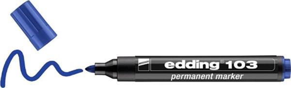 Edding Markör Permanent Mavi 103 - Image 1
