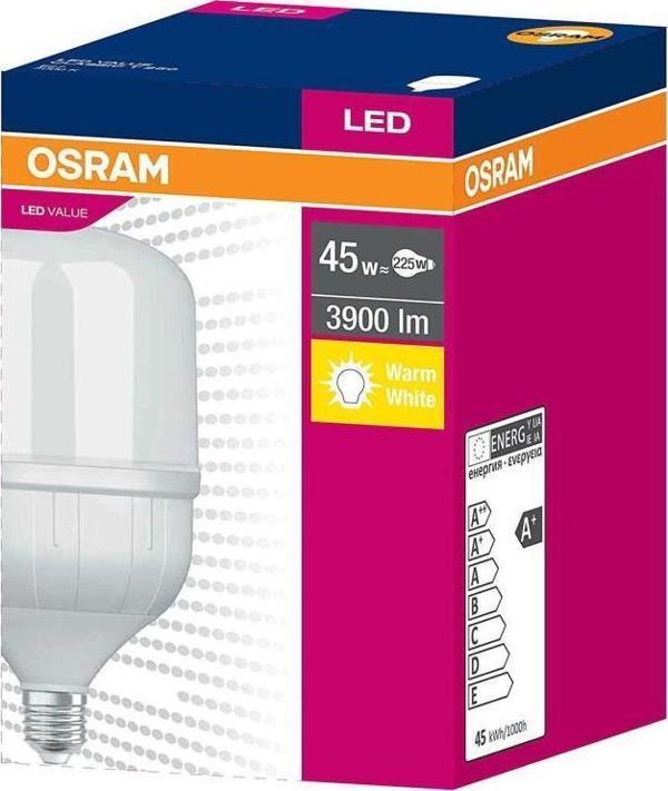 Osram Ledvalue 45W (225W) Jumbo Led Ampul Sarı 3000K  Toch Pazar Lambası - Image 1